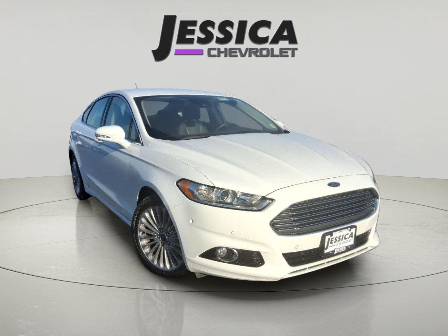 Oxford White 2015 Ford Fusion Sedan Front-Wheel Drive 6-Speed Automatic