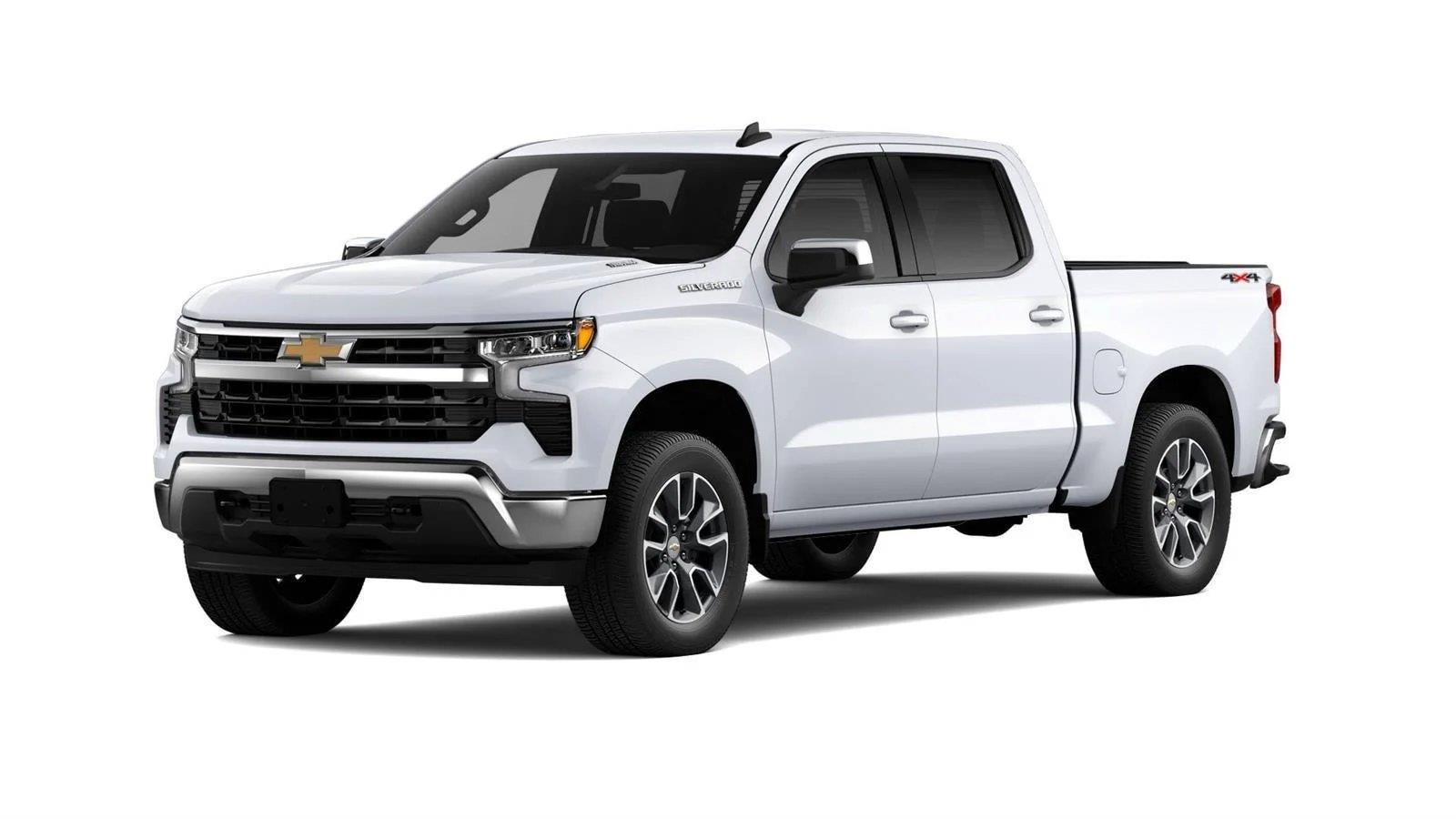 Summit White 2026 Chevrolet Silverado 1500 Pickup Truck Four-Wheel Drive 8-Speed Automatic