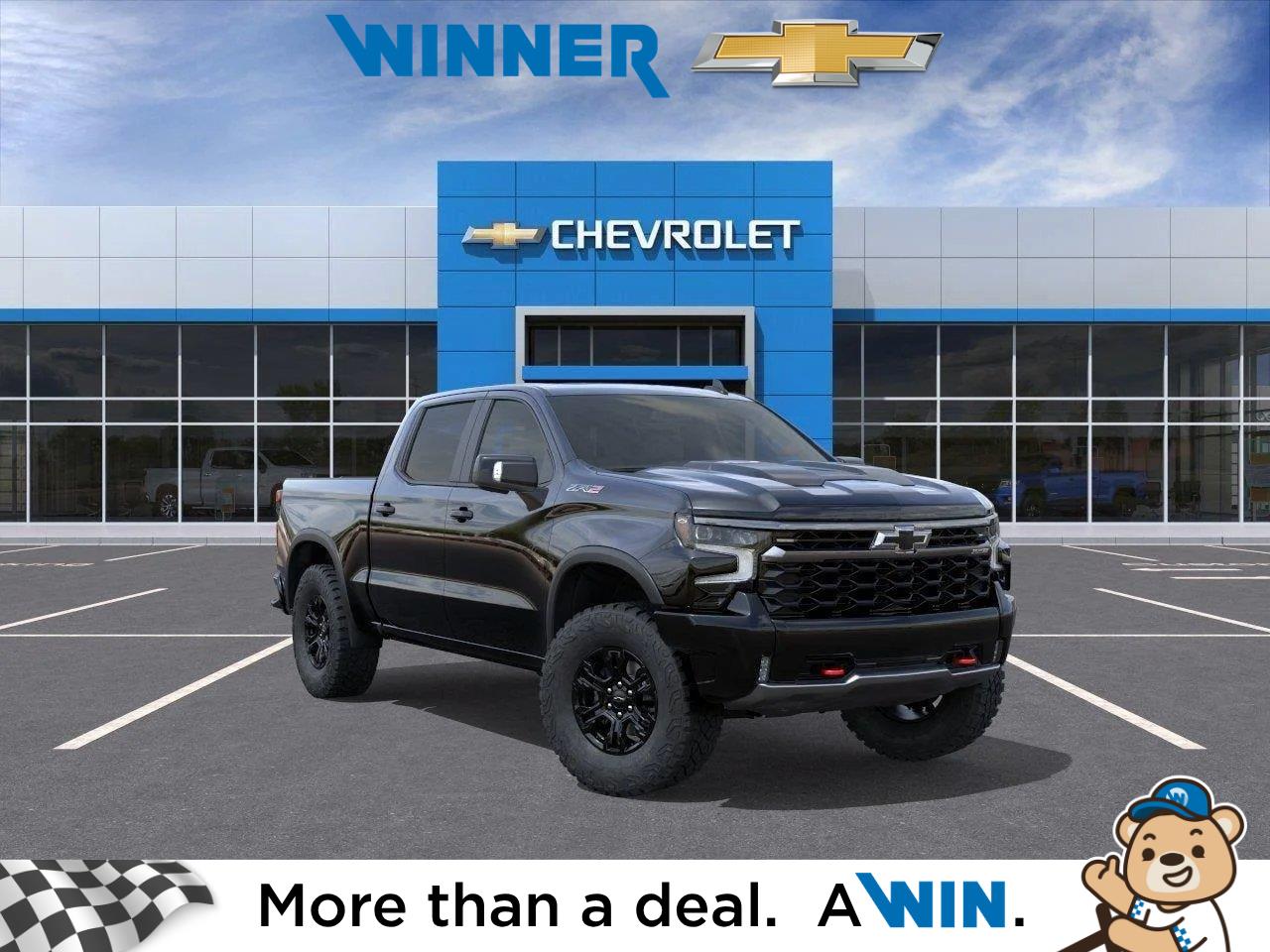 Black 2026 Chevrolet Silverado 1500 Pickup Truck Four-Wheel Drive Automatic