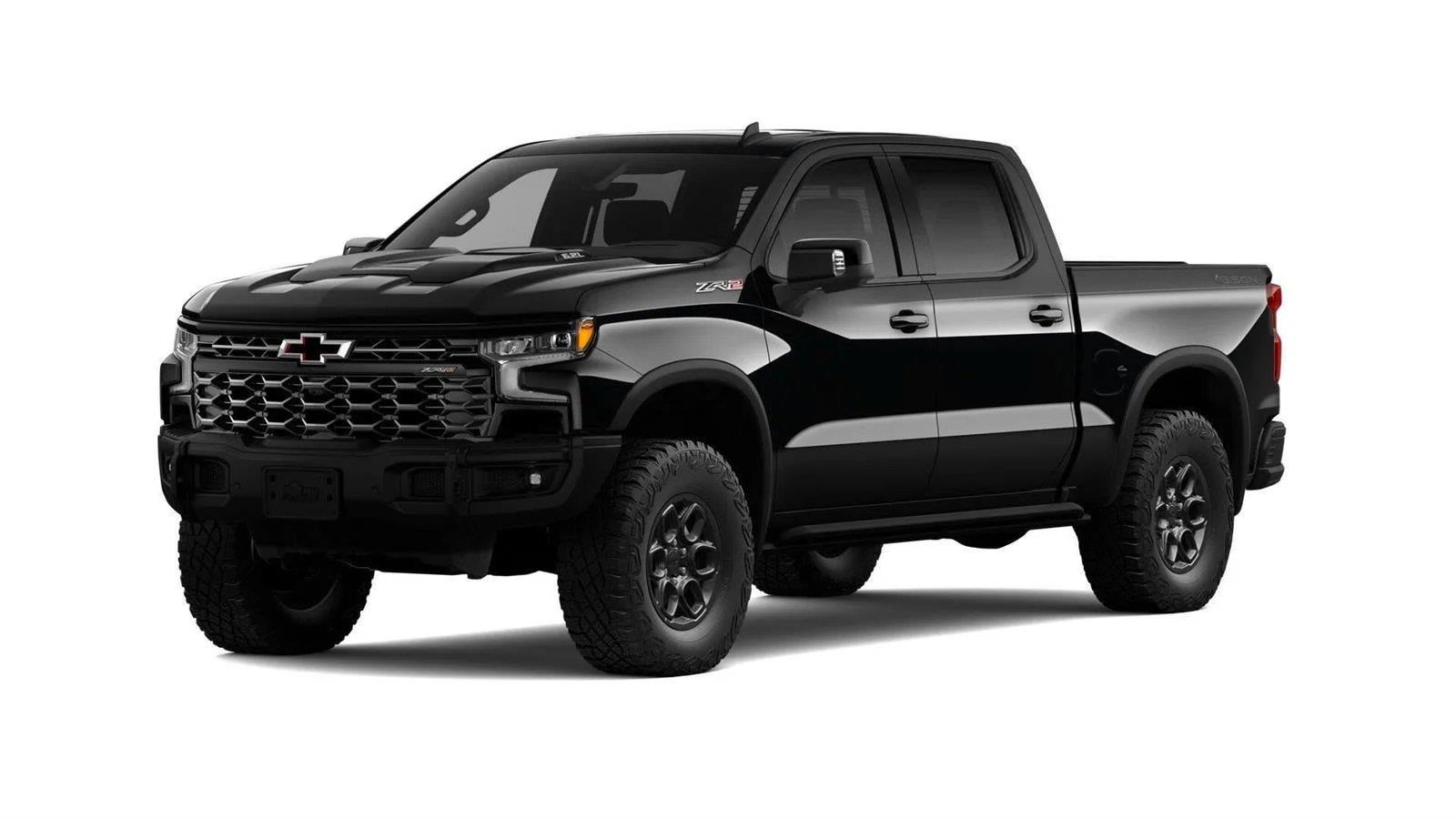 Black 2026 Chevrolet Silverado 1500 Pickup Truck Four-Wheel Drive Automatic