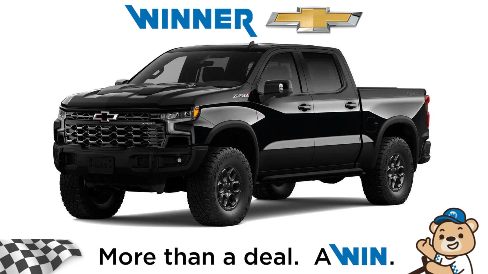 Black 2026 Chevrolet Silverado 1500 Pickup Truck Four-Wheel Drive Automatic