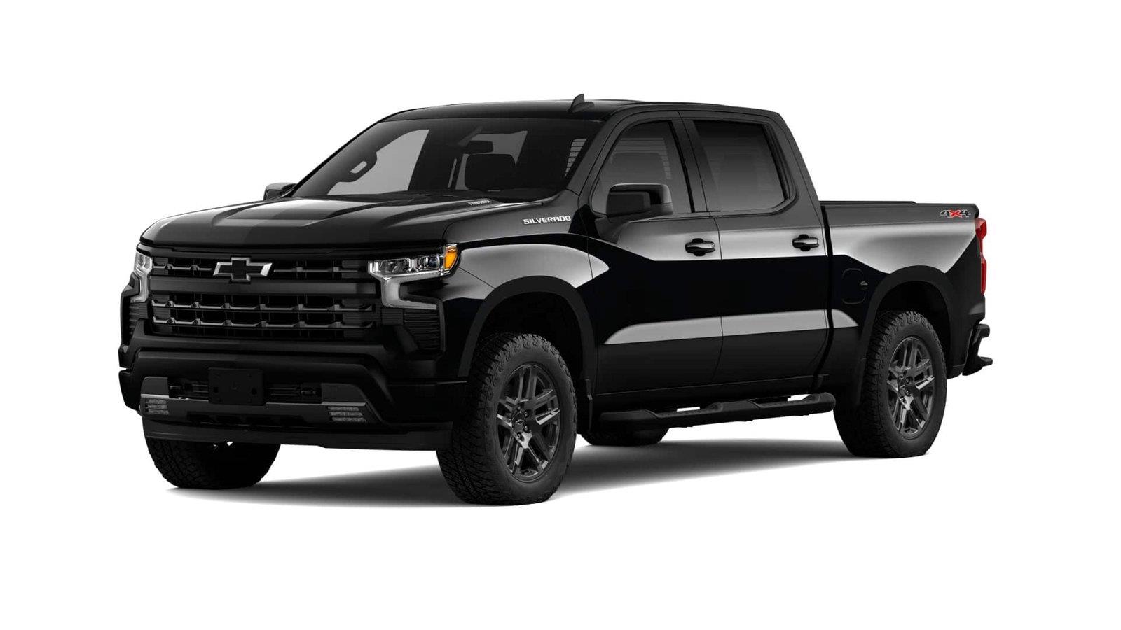 Black 2026 Chevrolet Silverado 1500 Pickup Truck Four-Wheel Drive 8-Speed Automatic