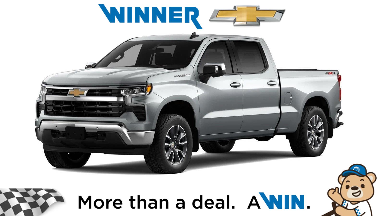 Sterling Gray Metallic 2026 Chevrolet Silverado 1500 Pickup Truck Four-Wheel Drive Automatic