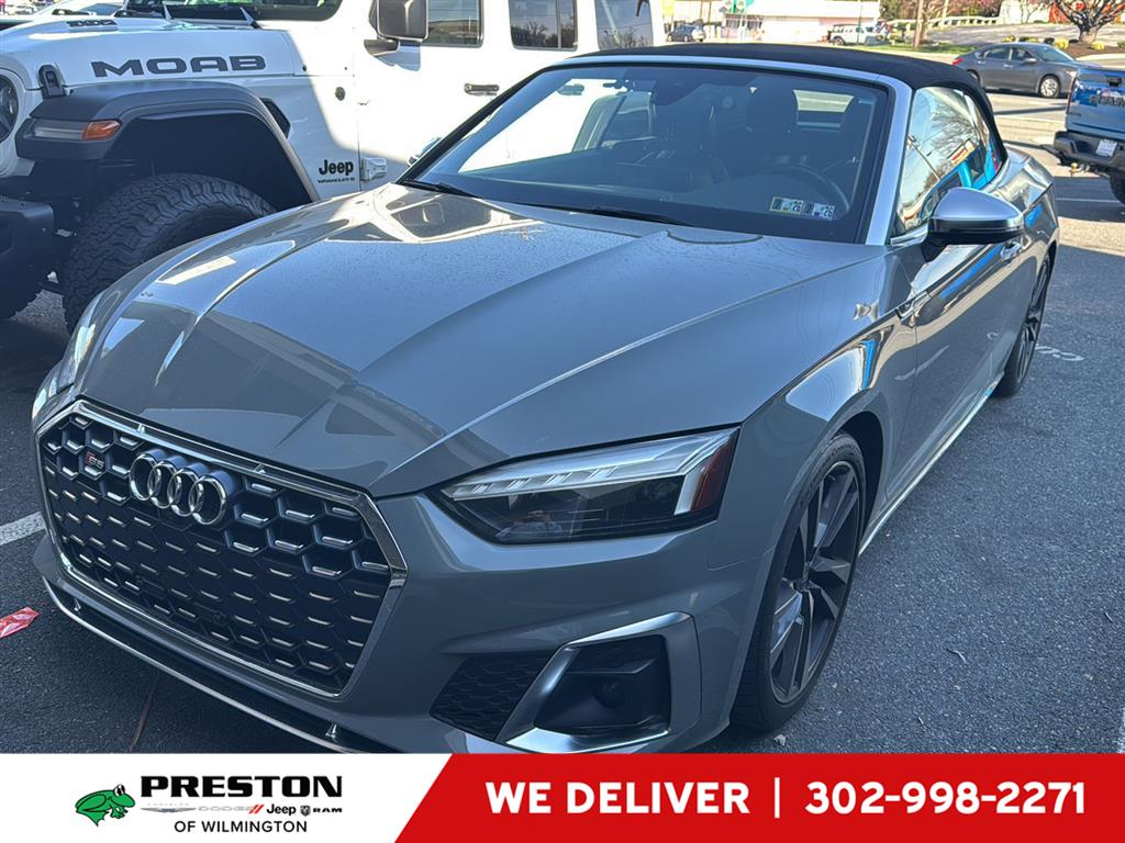 Quantum Gray/Black Roof 2022 Audi S5 3.0T quattro Premium Plus Cabriolet AWD Convertible All-Wheel Drive Automatic