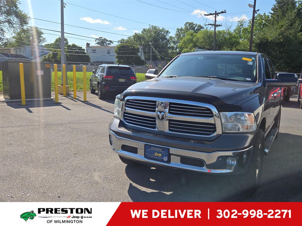Gray (Granite Crystal Metallic Clearcoat) 2015 RAM 1500 Big Horn Crew Cab 4WD Pickup Truck Four-Wheel Drive 8-Speed Automatic