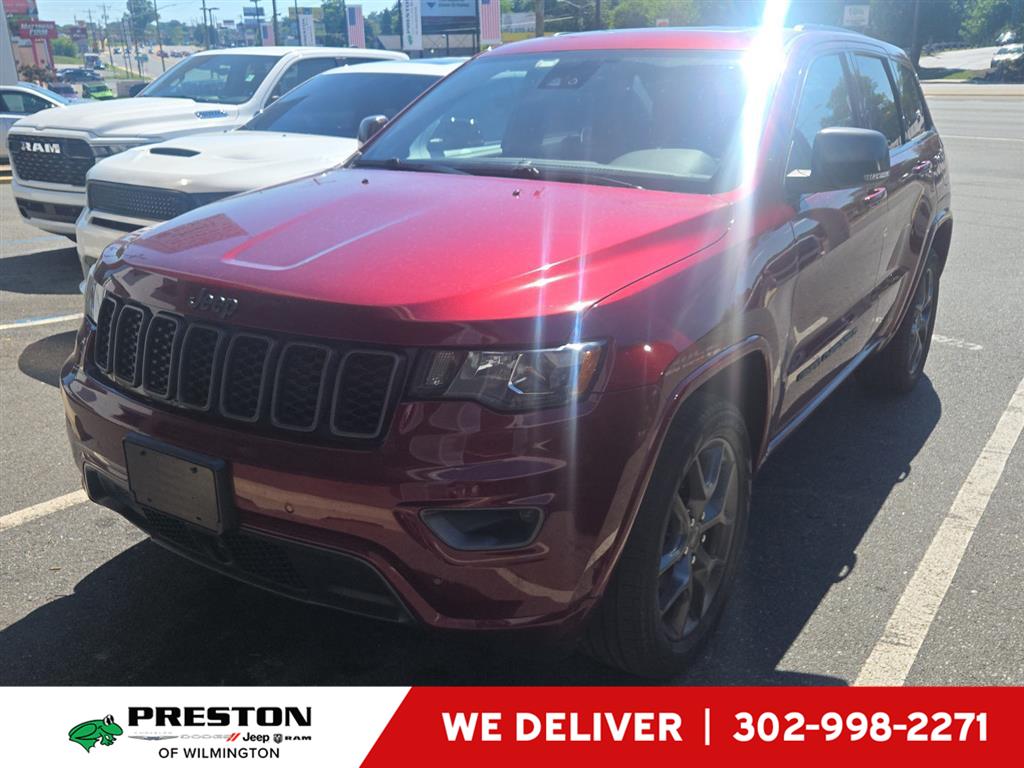 Velvet Red Pearlcoat 2021 Jeep Grand Cherokee SUV / Crossover Four-Wheel Drive 8-Speed Automatic