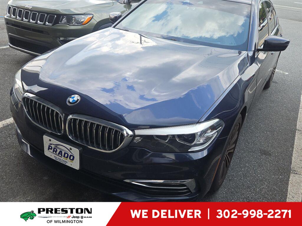 Imperial Blue Metallic 2018 BMW 5 Series Sedan All-Wheel Drive Automatic