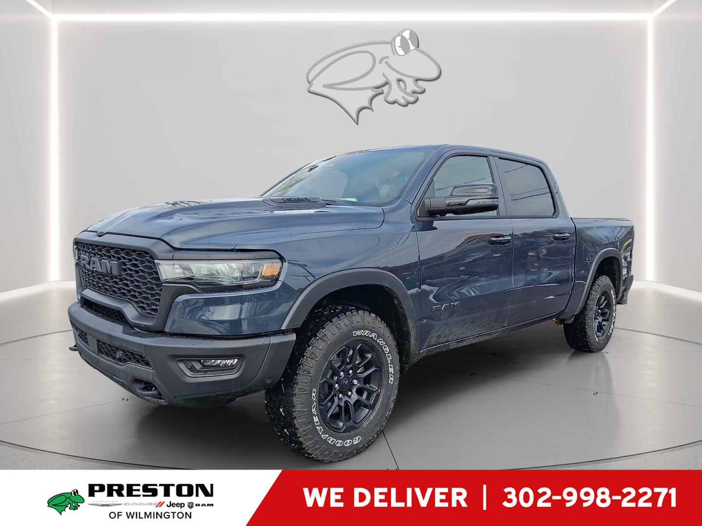 Forged Blue Metallic 2026 RAM 1500 Pickup Truck Four-Wheel Drive 8-Speed Automatic