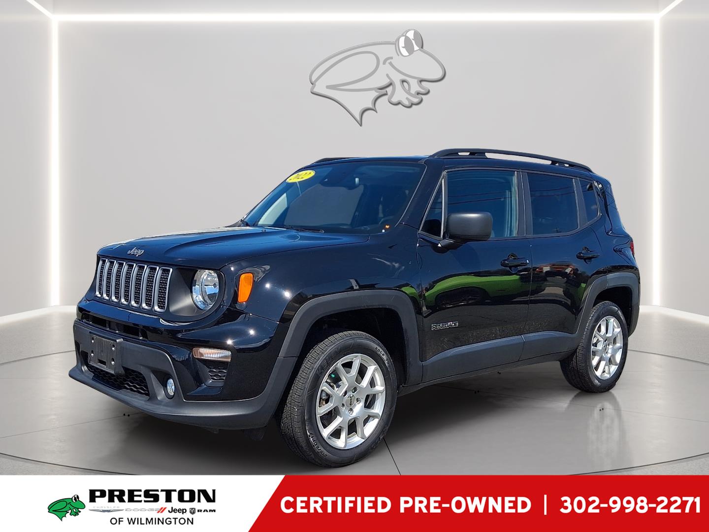 Black Clearcoat 2022 Jeep Renegade Latitude 4WD SUV / Crossover Four-Wheel Drive 9-Speed Automatic