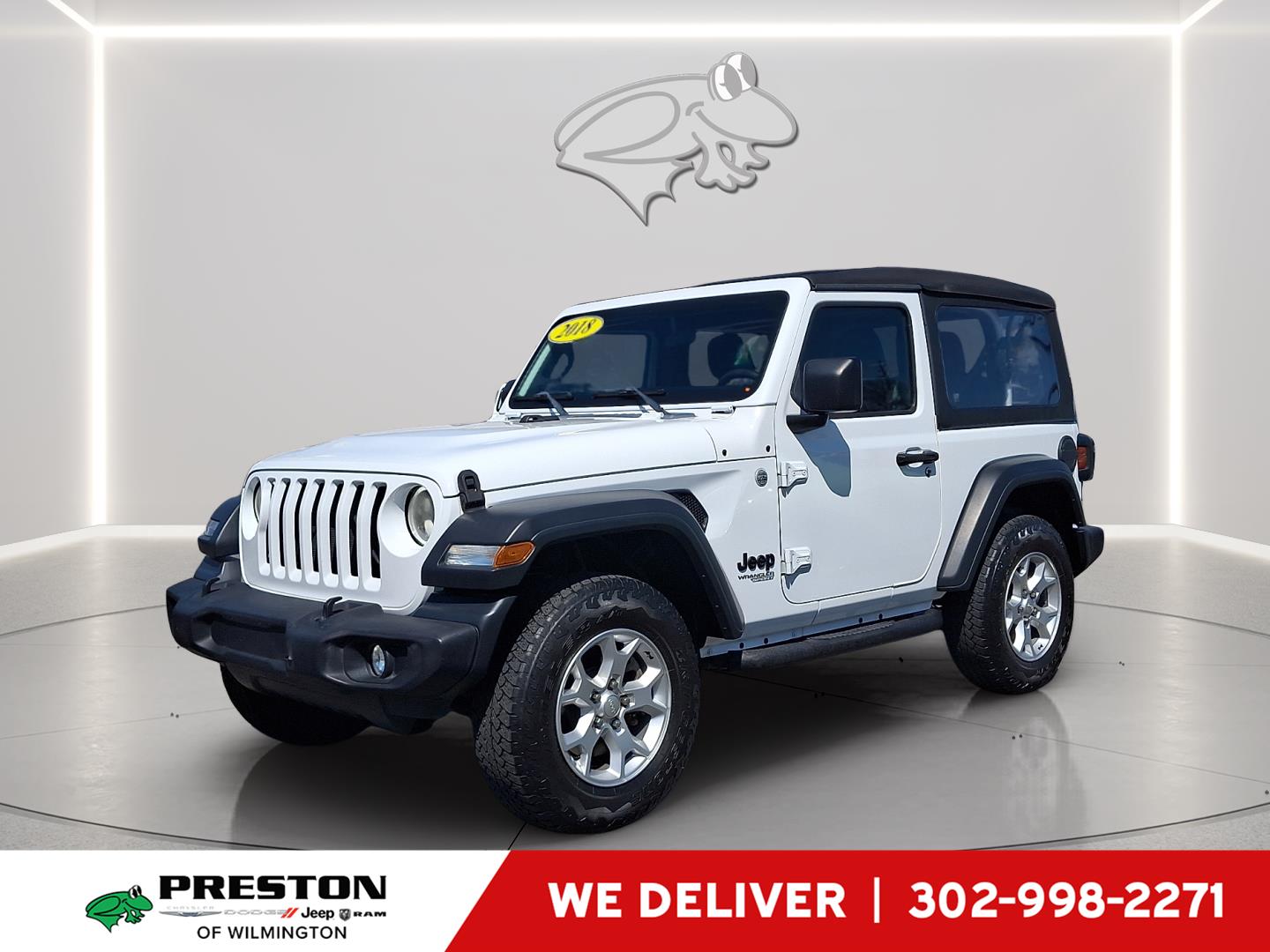 Bright White Clearcoat 2018 Jeep Wrangler Sport 4WD SUV / Crossover Four-Wheel Drive 8-Speed Automatic