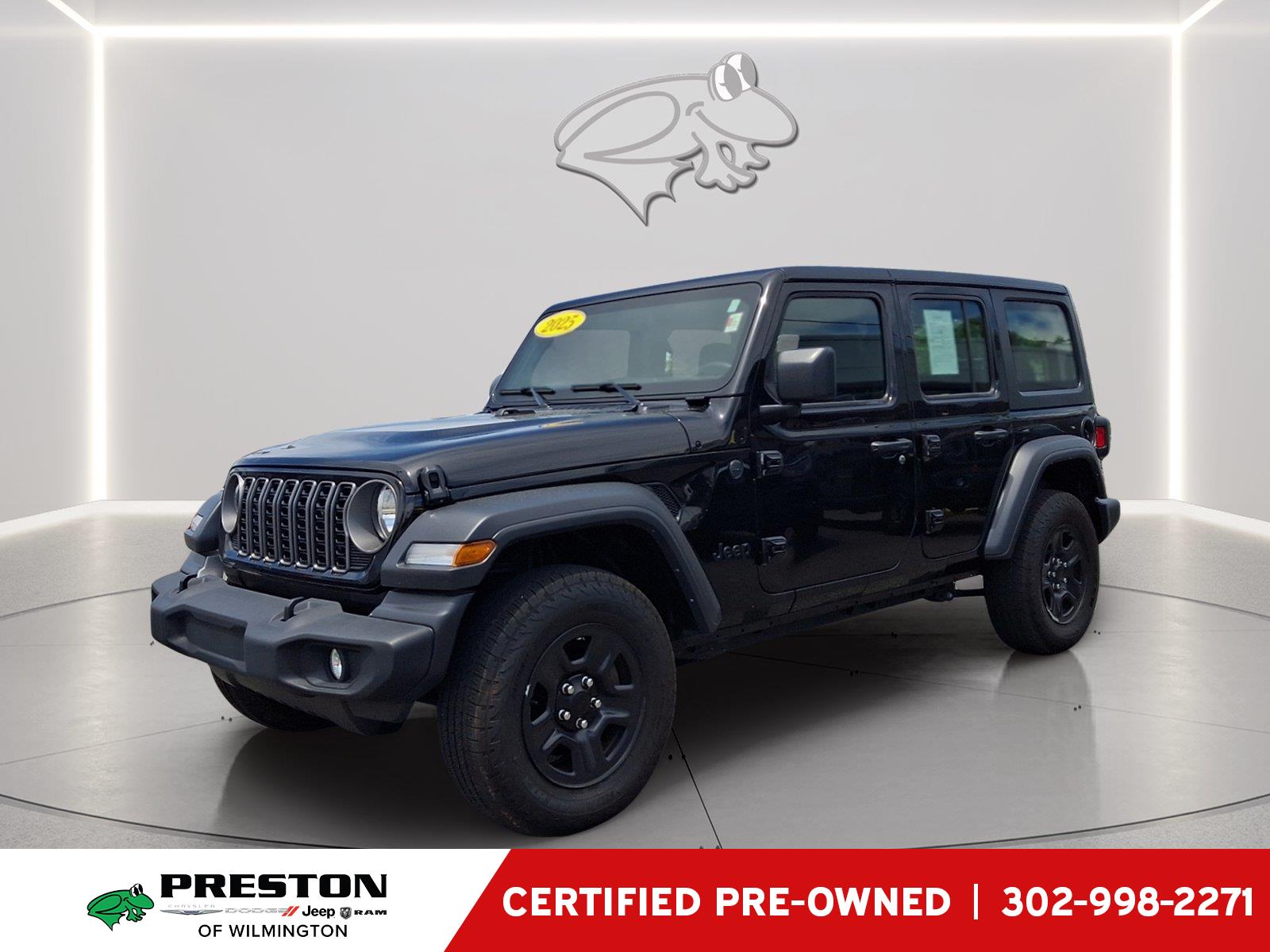 Black Clearcoat 2025 Jeep Wrangler SUV / Crossover Four-Wheel Drive 8-Speed Automatic