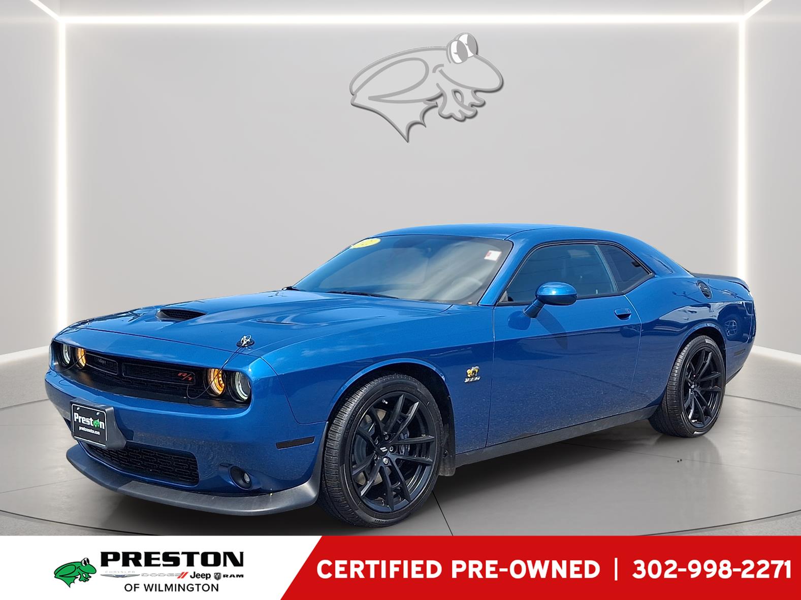 Blue (Frostbite) 2021 Dodge Challenger Coupe Rear-Wheel Drive 8-Speed Automatic