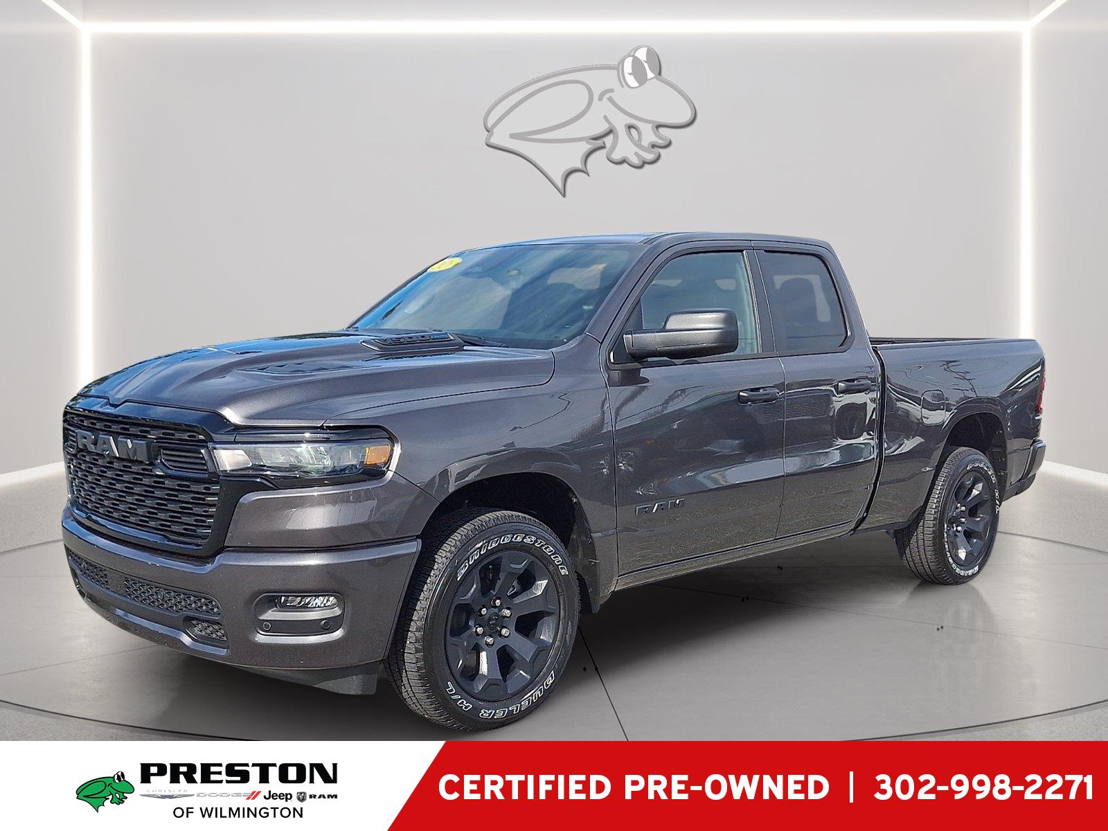 Gray (Granite Crystal Metallic Clearcoat) 2026 RAM 1500 Pickup Truck Four-Wheel Drive 8-Speed Automatic