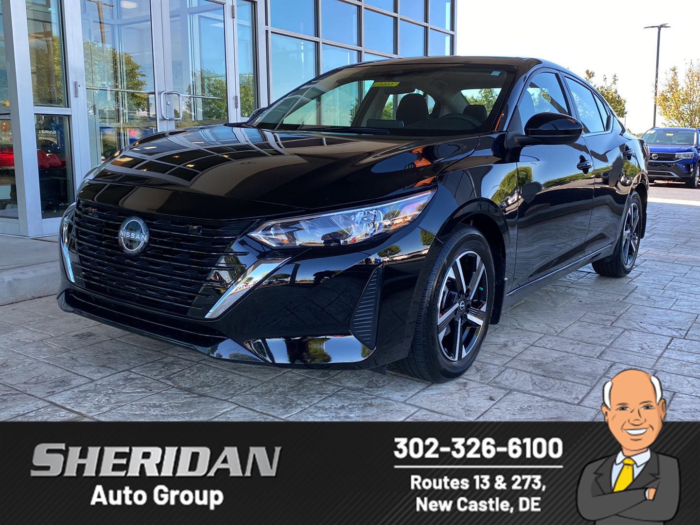 Super Black 2025 Nissan Sentra Sedan Front-Wheel Drive Continuously Variable Transmission