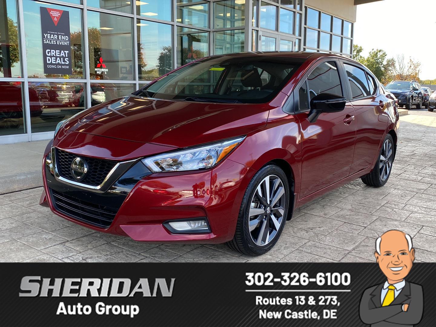 Red (Scarlet Ember Pearl Metallic) 2020 Nissan Versa Sedan Front-Wheel Drive Continuously Variable Transmission
