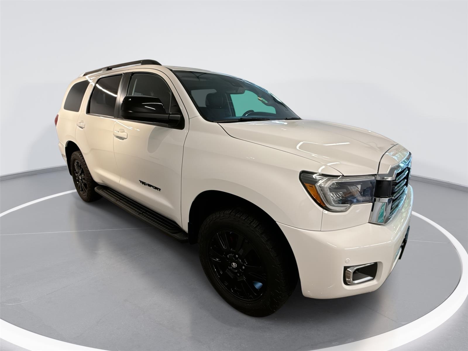 Super White 2019 Toyota Sequoia TRD Sport 4WD SUV / Crossover Four-Wheel Drive Automatic