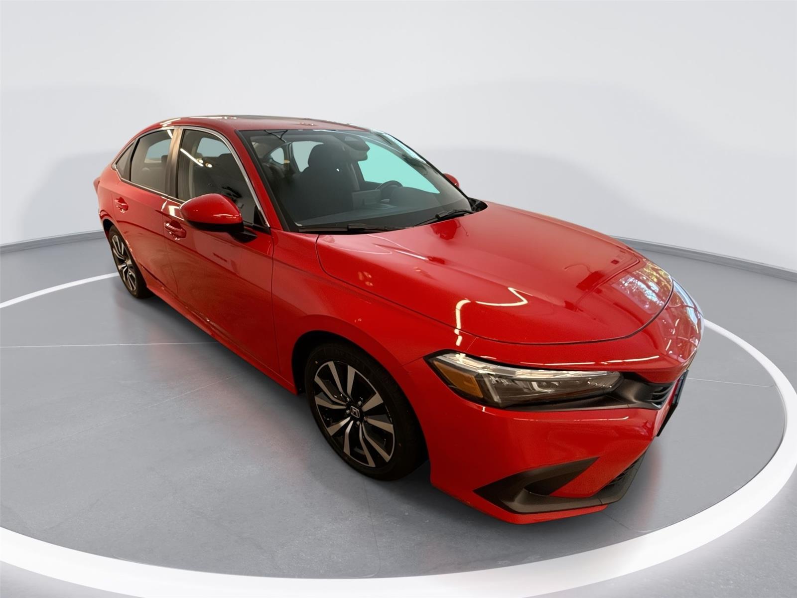 Rallye Red 2023 Honda Civic EX FWD Sedan Front-Wheel Drive Continuously Variable Transmission