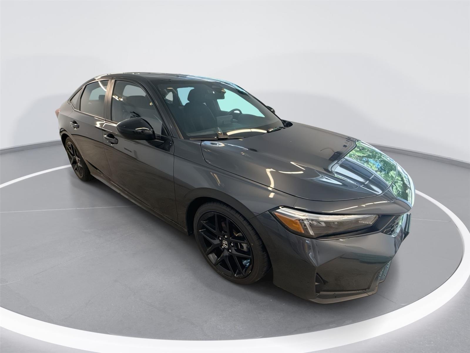 Meteorite Gray Metallic 2025 Honda Civic Sedan Front-Wheel Drive Continuously Variable Transmission