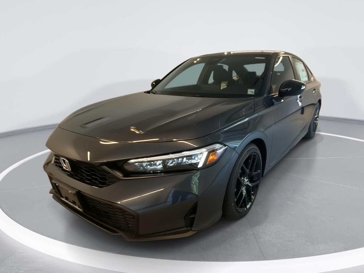 Meteorite Gray Metallic 2026 Honda Civic Sedan Front-Wheel Drive Continuously Variable Transmission