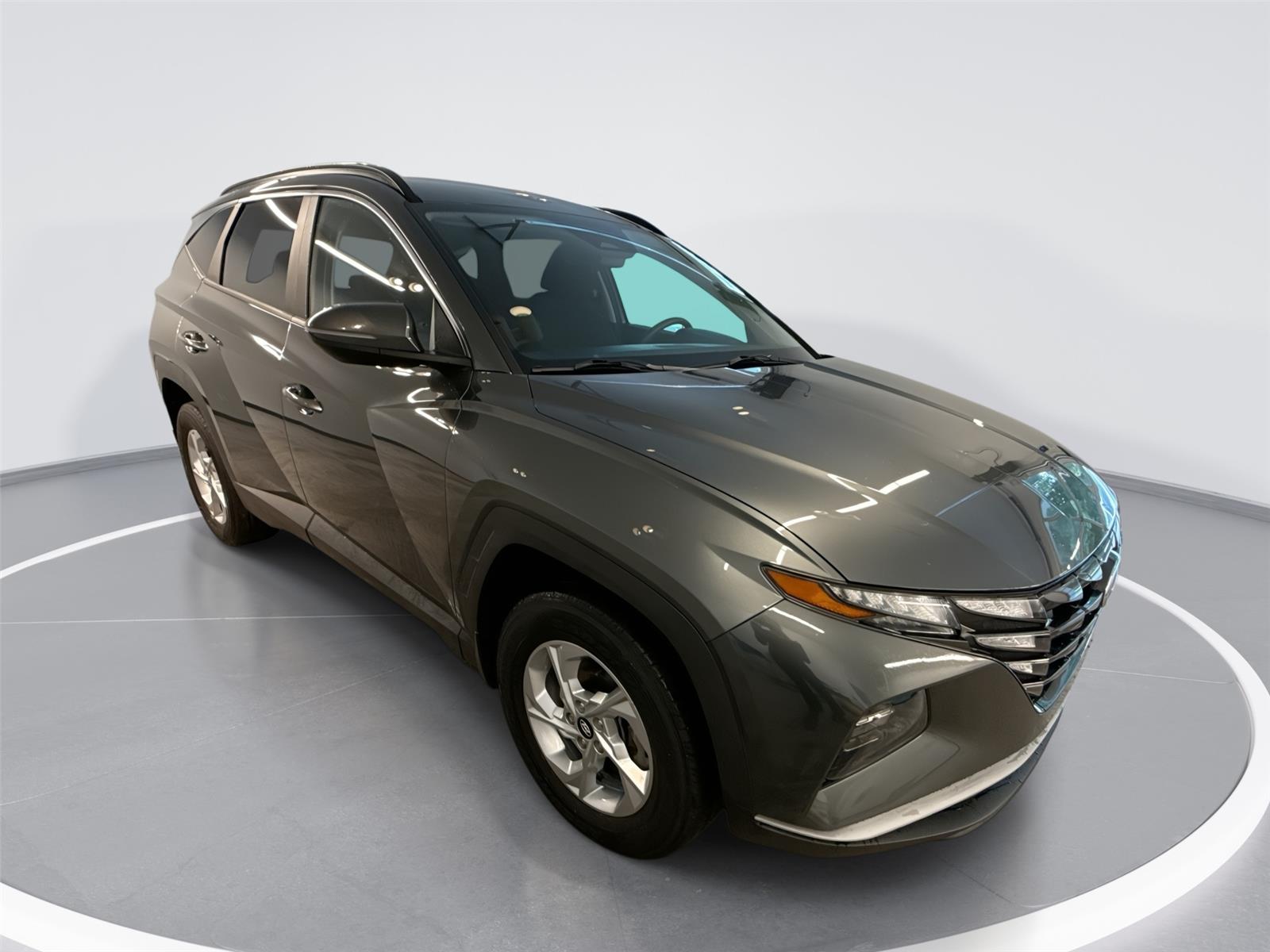 Amazon Gray 2022 Hyundai Tucson SUV / Crossover All-Wheel Drive Automatic
