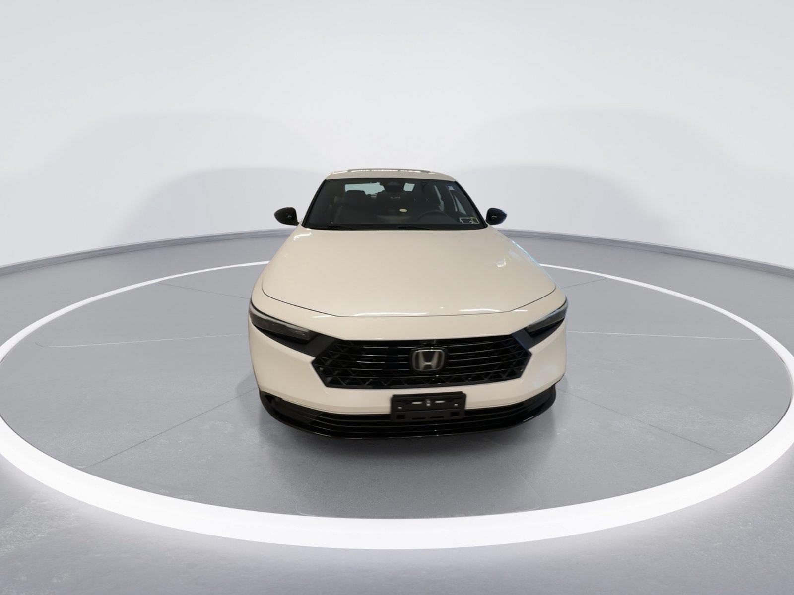Platinum White Pearl 2023 Honda Accord Hybrid Sedan Front-Wheel Drive Continuously Variable Transmission