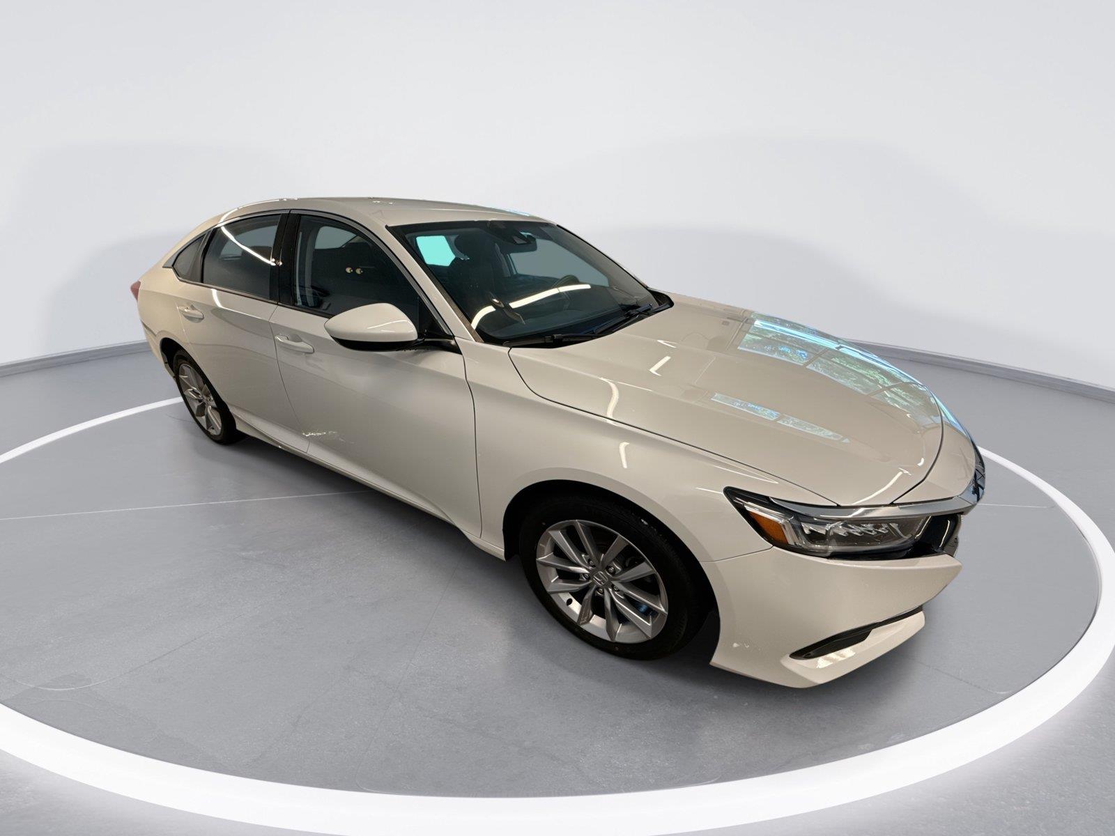 Platinum White Pearl 2021 Honda Accord Sedan Front-Wheel Drive Continuously Variable Transmission