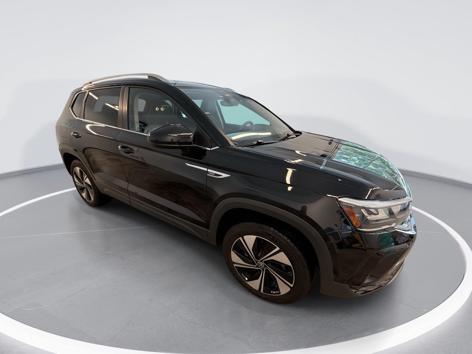 Deep Black Pearl 2024 Volkswagen Taos SUV / Crossover All-Wheel Drive Automatic
