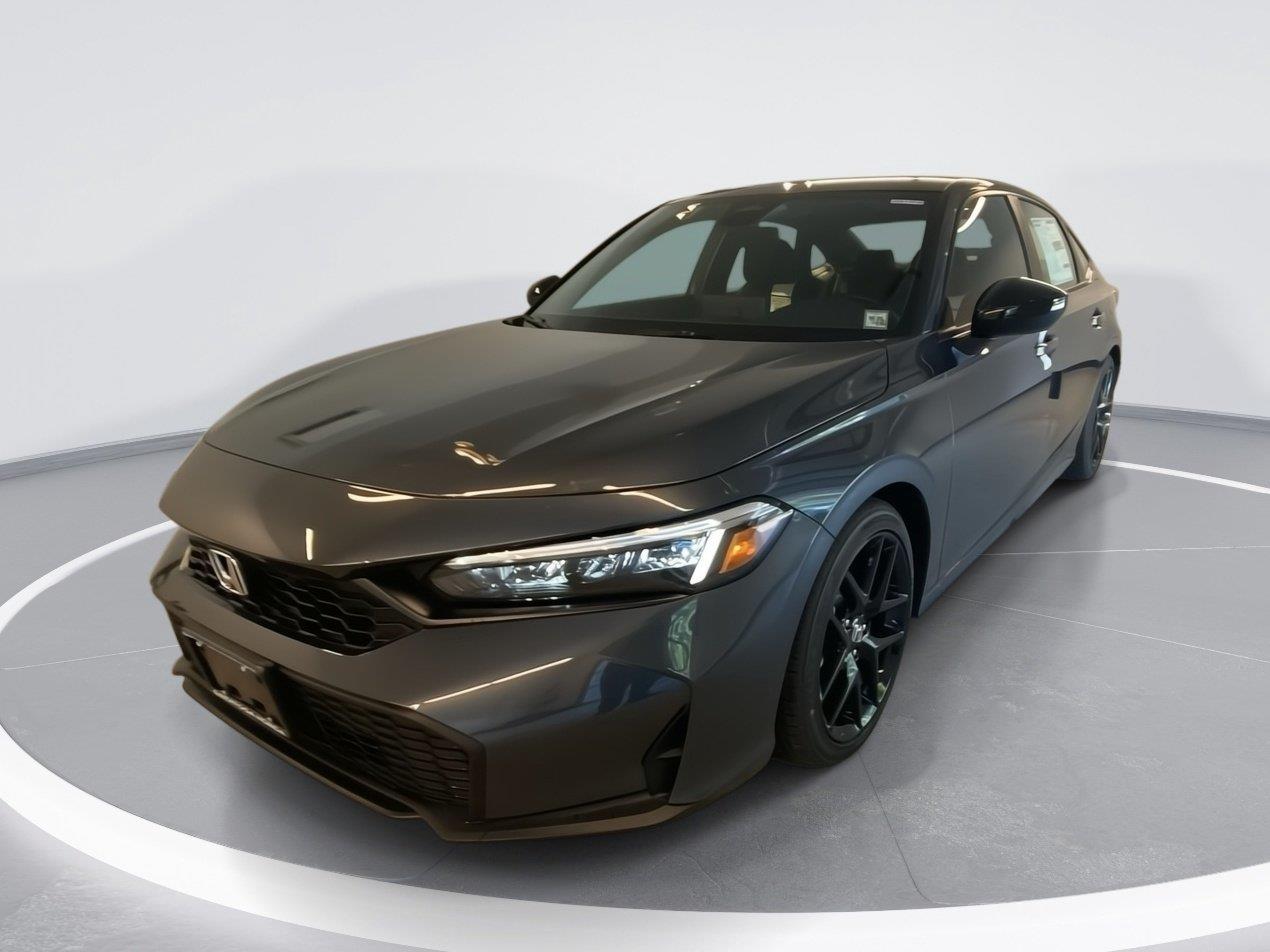 Meteorite Gray Metallic 2026 Honda Civic Sedan Front-Wheel Drive Continuously Variable Transmission