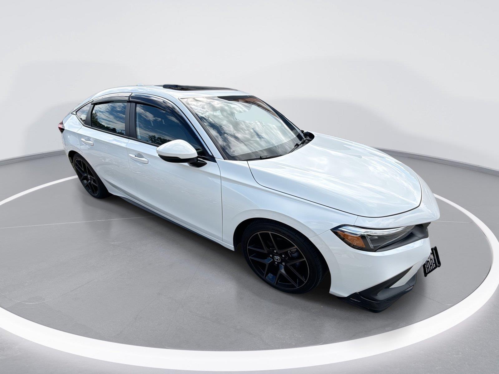 Platinum White Pearl 2024 Honda Civic Hatchback Hatchback Front-Wheel Drive Manual