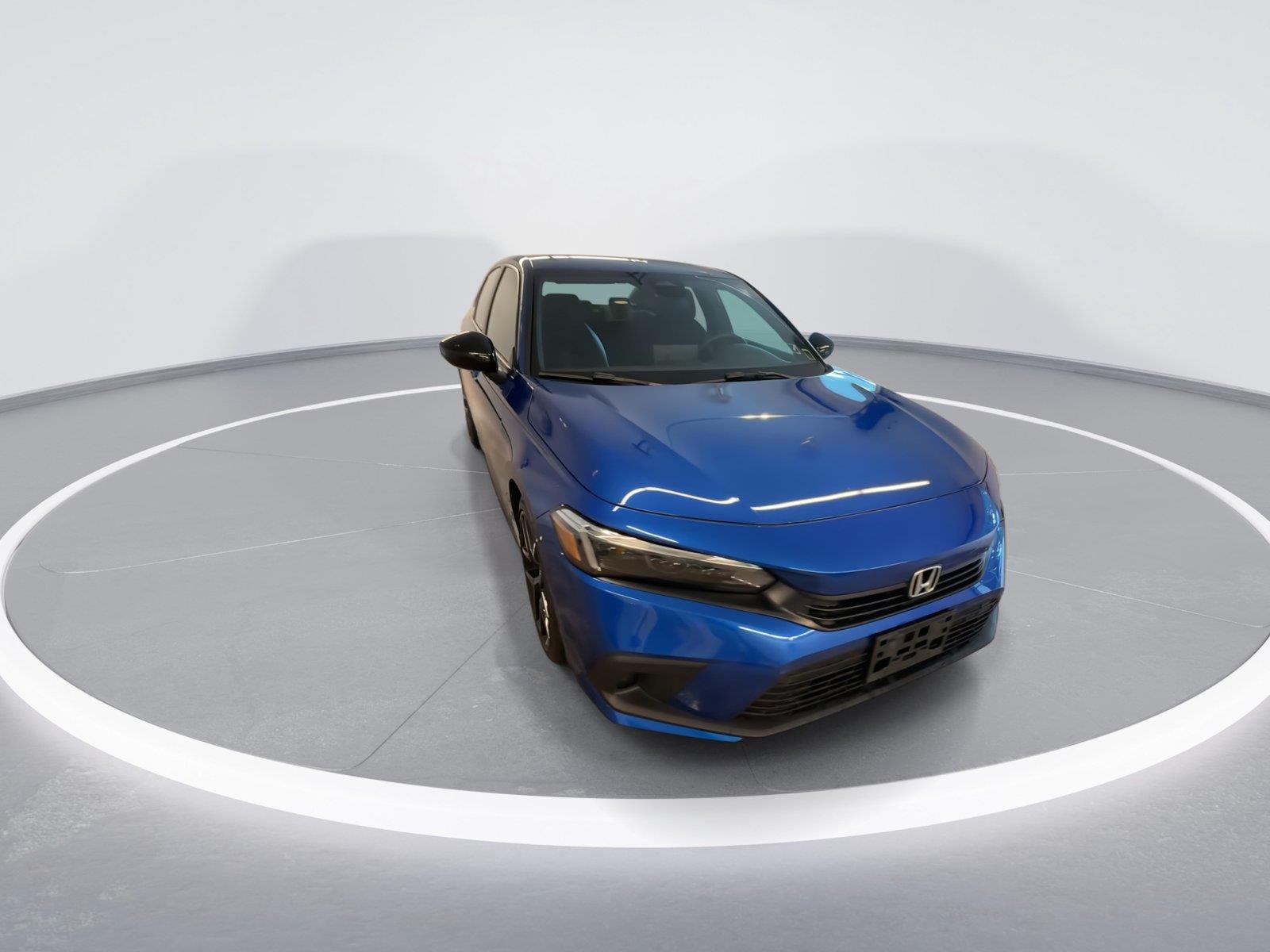 Aegean Blue Metallic 2024 Honda Civic Sedan Front-Wheel Drive Continuously Variable Transmission