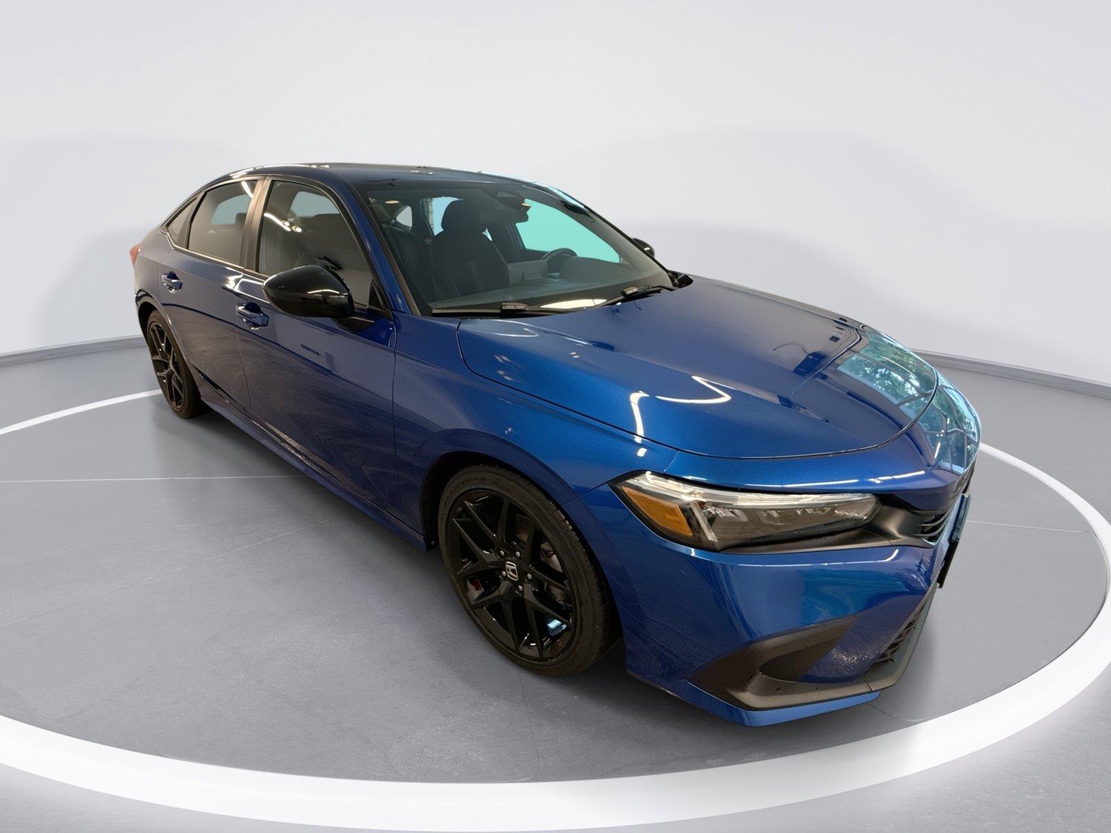Aegean Blue Metallic 2024 Honda Civic Sedan Front-Wheel Drive Continuously Variable Transmission