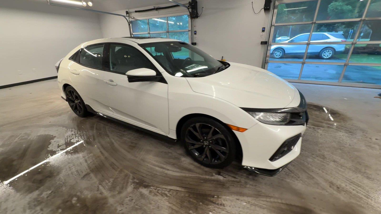 White Orchid Pearl 2017 Honda Civic Hatchback Hatchback Front-Wheel Drive Continuously Variable Transmission