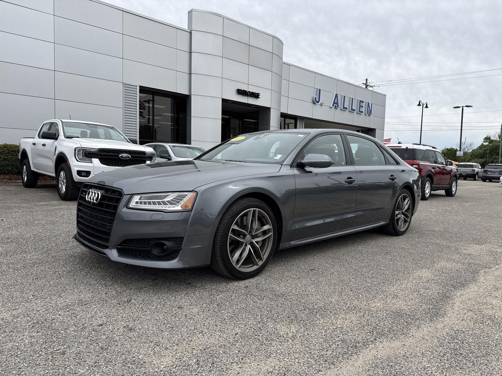 Monsoon Gray Metallic 2017 Audi A8 L 3.0T quattro Sedan All-Wheel Drive Automatic