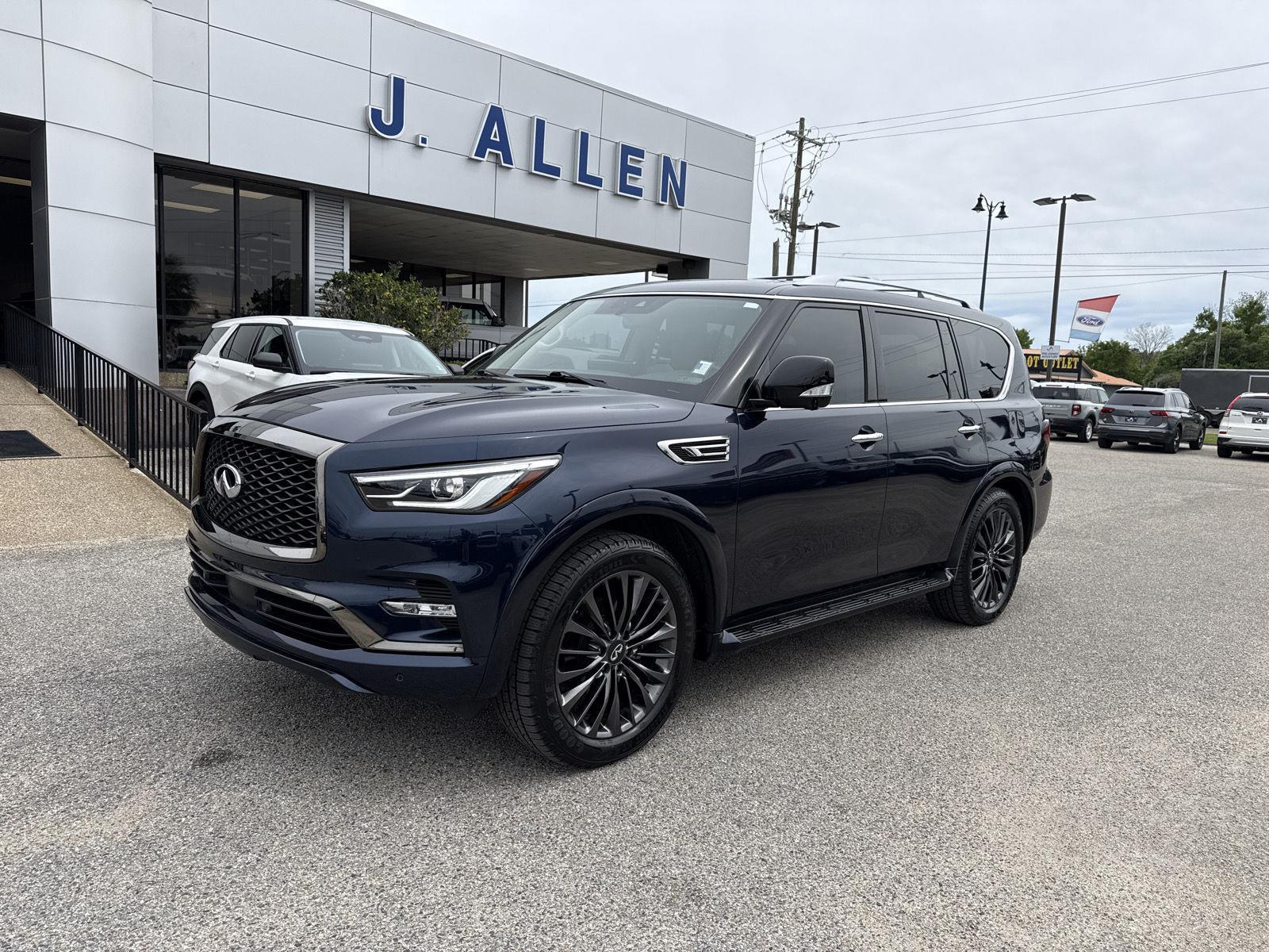 Hermosa Blue 2023 INFINITI QX80 Premium Select RWD SUV / Crossover Rear-Wheel Drive Automatic