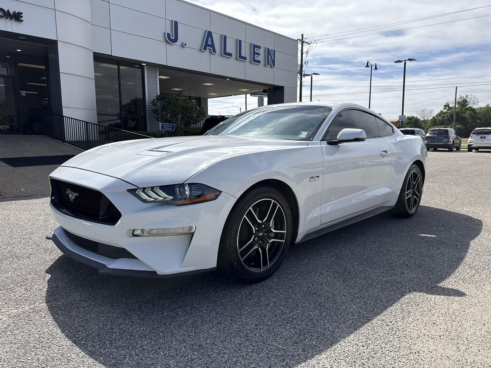 Oxford White 2019 Ford Mustang GT Premium Coupe RWD Coupe Rear-Wheel Drive Automatic