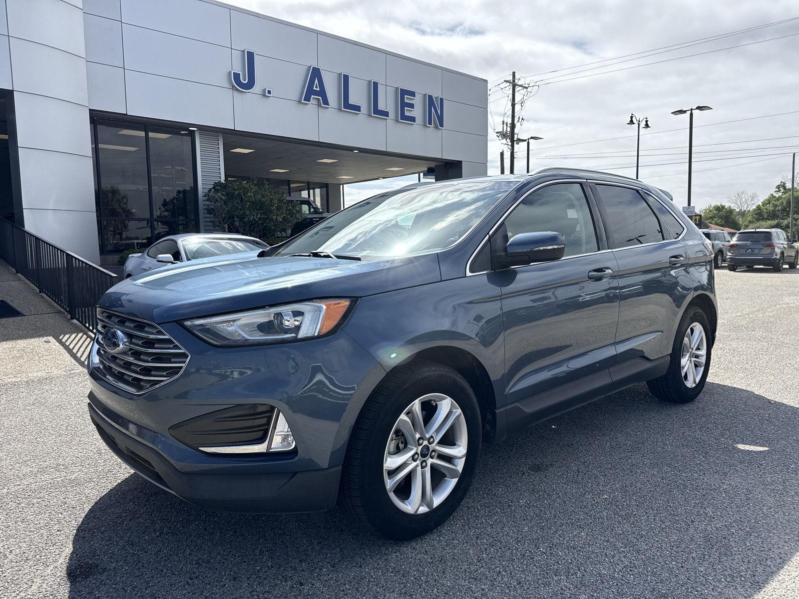 Blue 2019 Ford Edge SEL FWD SUV / Crossover Front-Wheel Drive 8-Speed Automatic