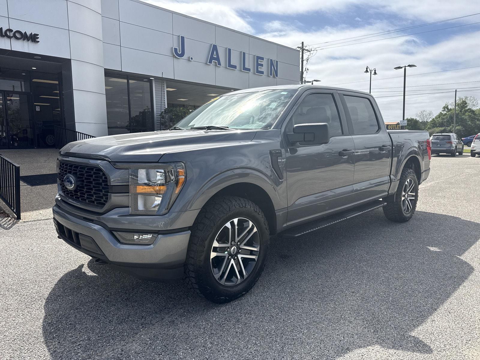 Carbonized Gray 2023 Ford F-150 XL SuperCrew 4WD Pickup Truck Four-Wheel Drive Automatic
