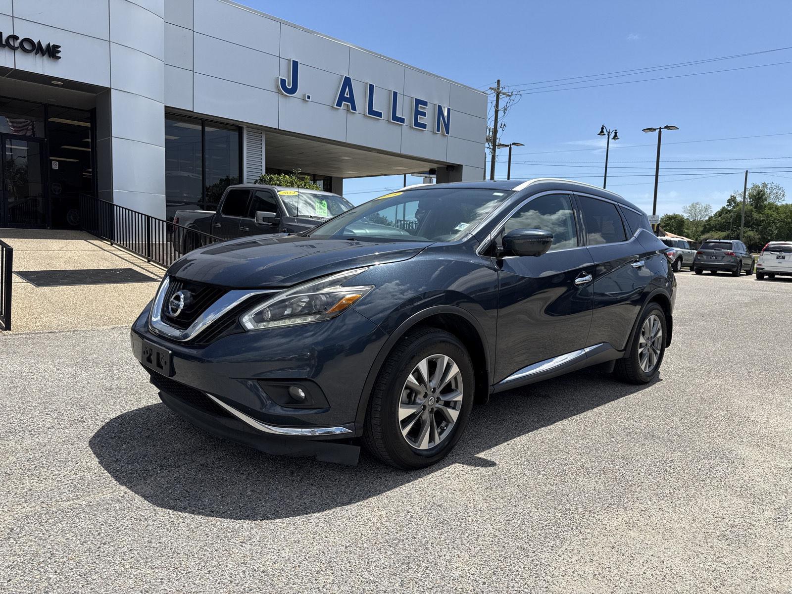 Arctic Blue Metallic 2018 Nissan Murano SL AWD SUV / Crossover All-Wheel Drive Continuously Variable Transmission