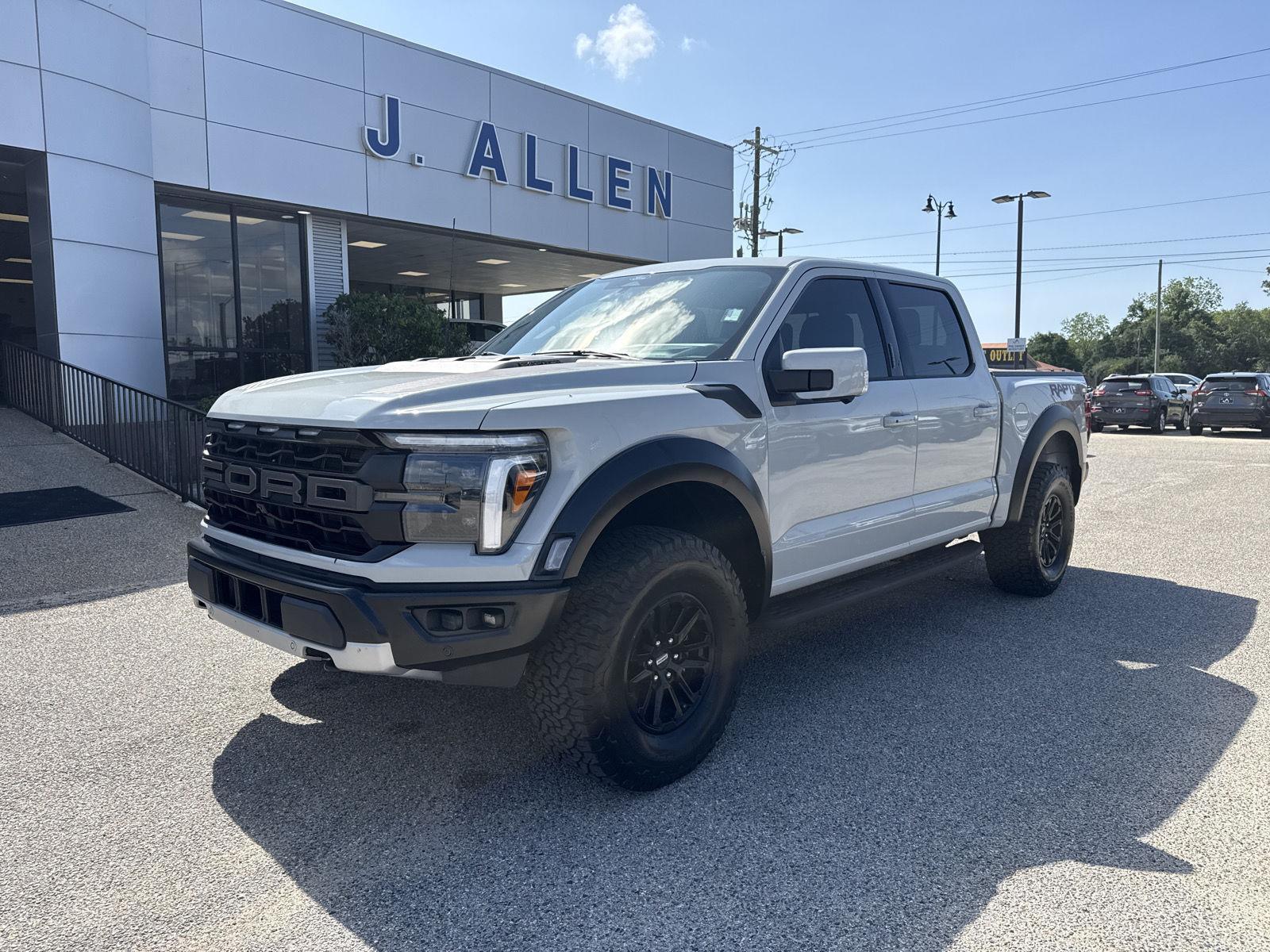 Avalanche Gray 2024 Ford F-150 Raptor SuperCrew 4WD Pickup Truck Four-Wheel Drive Automatic