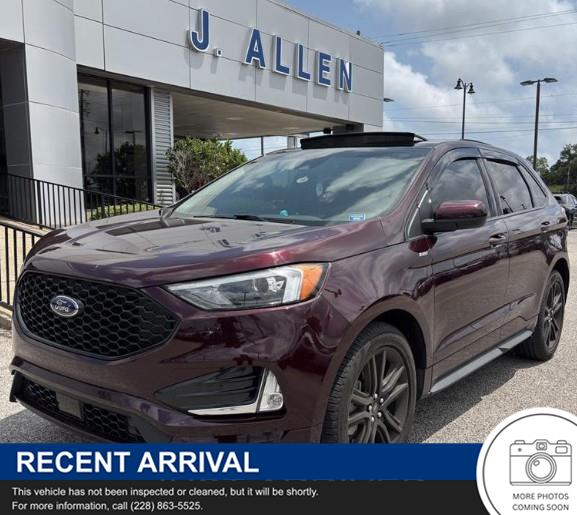 Red (Burgundy Velvet Metallic Tinted Clearcoat) 2022 Ford Edge ST Line AWD SUV / Crossover All-Wheel Drive 8-Speed Automatic