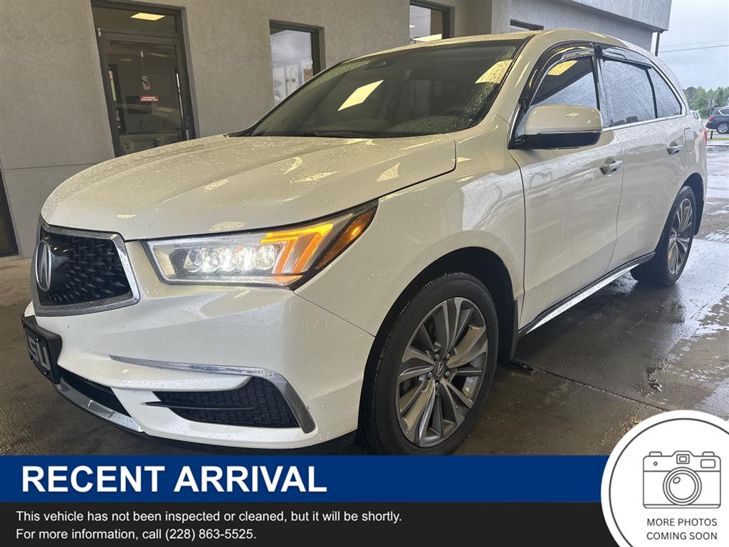 White 2018 Acura MDX FWD with Technology Package SUV / Crossover Front-Wheel Drive