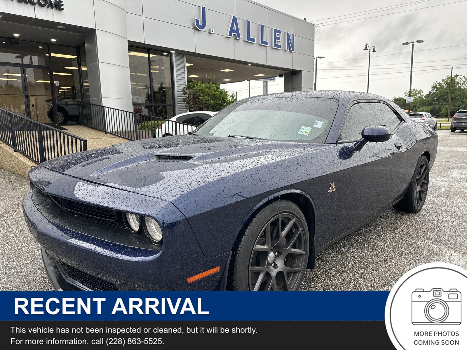 Jazz Blue Pearlcoat 2016 Dodge Challenger R/T Scat Pack RWD Coupe Rear-Wheel Drive 6-Speed Manual
