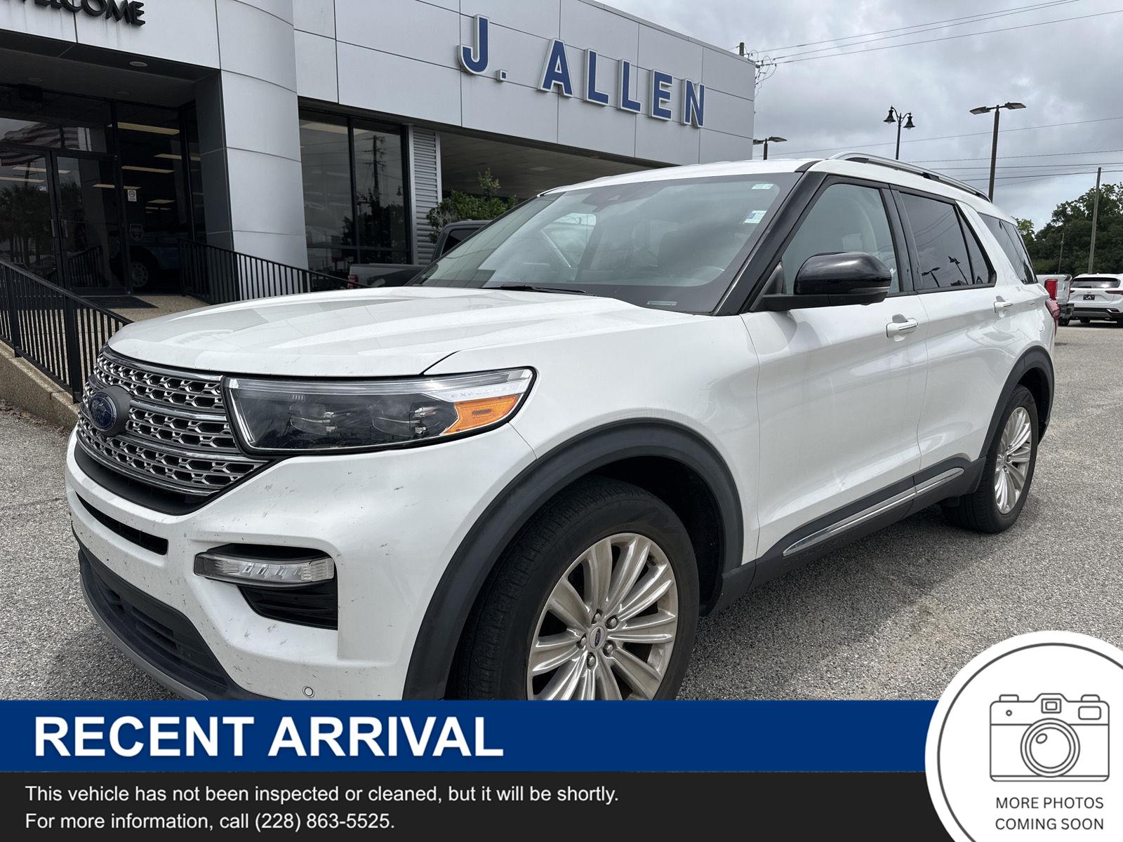 Star White Metallic Tri-Coat 2022 Ford Explorer Limited RWD SUV / Crossover Rear-Wheel Drive Automatic