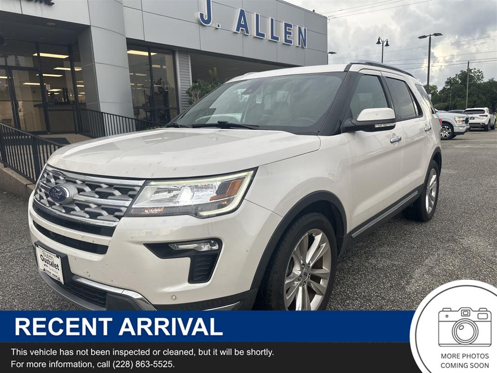 White Platinum Metallic Tri-Coat 2019 Ford Explorer Limited SUV / Crossover Front-Wheel Drive 6-Speed Automatic