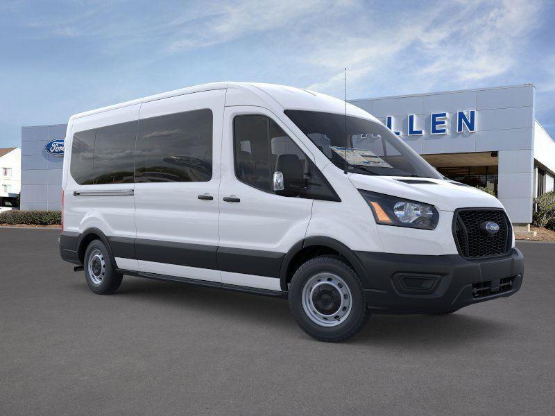 Oxford White 2025 Ford Transit Passenger 350 XL Medium Roof LB RWD Van Rear-Wheel Drive Automatic