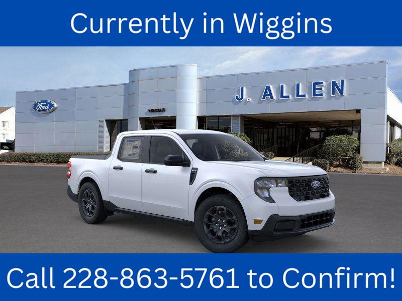 Space White 2025 Ford Maverick XLT SuperCrew AWD Pickup Truck All-Wheel Drive 8-Speed Automatic
