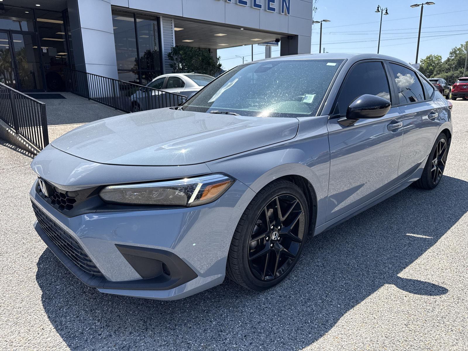 Sonic Gray Pearl 2023 Honda Civic Hatchback Hatchback Front-Wheel Drive Continuously Variable Transmission