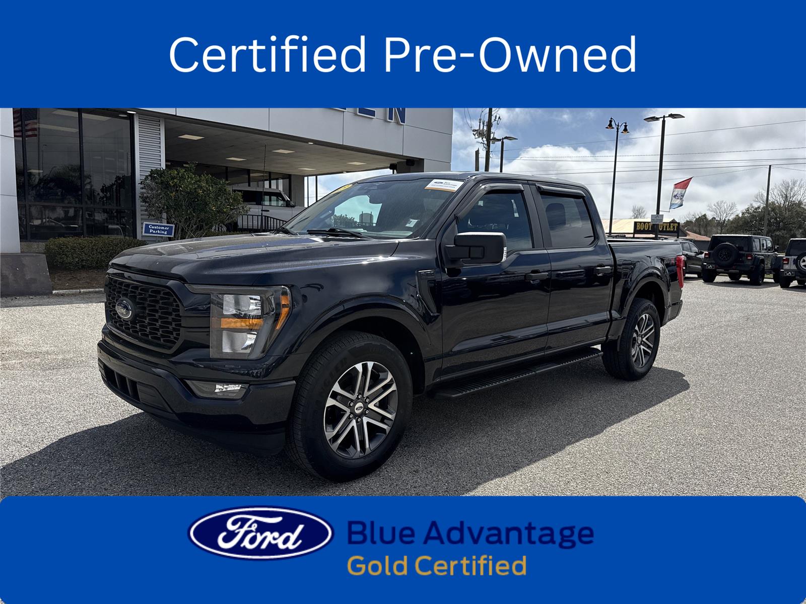 Antimatter Blue 2023 Ford F-150 XL SuperCrew RWD Pickup Truck 4X2 Automatic