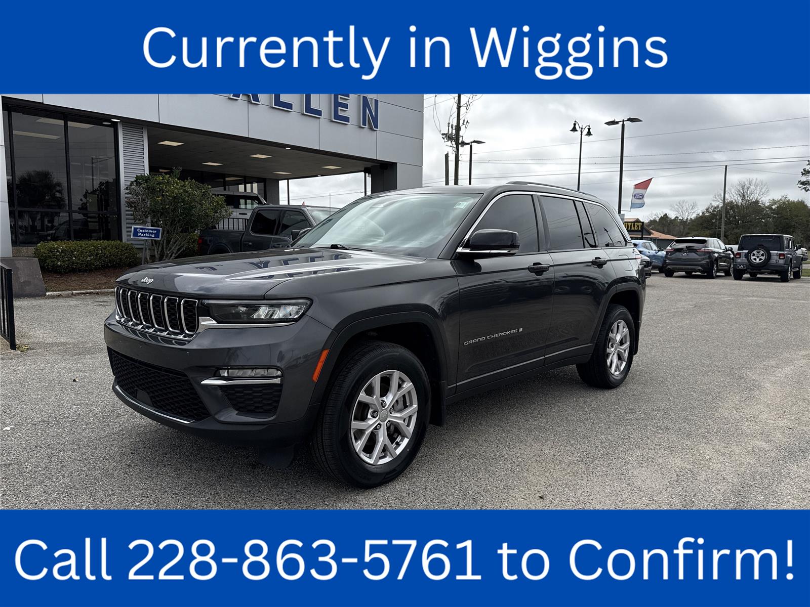 Baltic Gray Metallic Clearcoat 2022 Jeep Grand Cherokee Limited 4WD SUV / Crossover Four-Wheel Drive 8-Speed Automatic