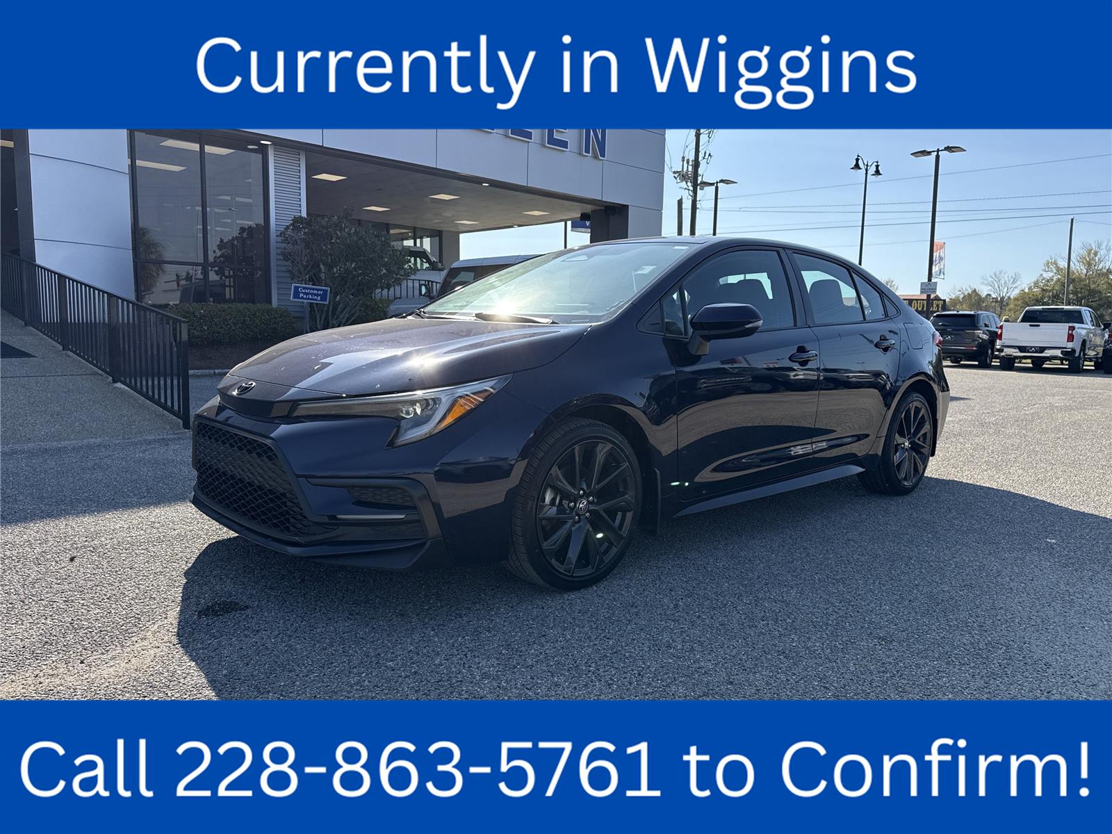 Blueprint 2023 Toyota Corolla SE FWD Sedan Front-Wheel Drive Continuously Variable Transmission